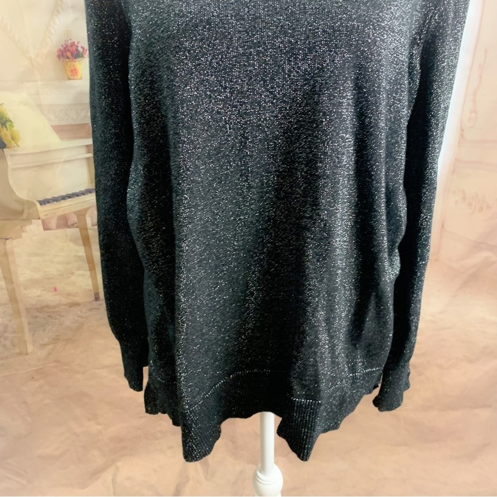 NEW Michael Kors Shimmer Crew Neck Sweater - Picture 3 of 10